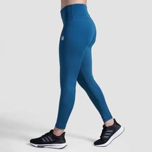Premium Ladies Casual <b>Leggings</b> Turquoise Slim Fit High Waist Breathable Stretch Spandex Soft Patterned Knitted Fabric Size XL - Product Image 4