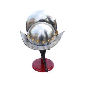 Acero Guerra Medieval Alberto Español Morion Casco de acero con protector de cabeza de cuero Cojín en el interior - Product Image 2