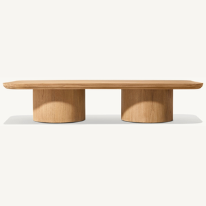 Rectangular <b>table</b> made of good quality teak <b>wood</b> with a modern style, suitable for outdoor restaurant use, durable - Product Image 1