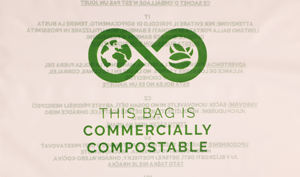 Bolsas biodegradables blancas esmeriladas con advertencia de asfixia para ropa, camisetas, embalaje adhesivo autosellante, bolsillos planos - Product Image 3