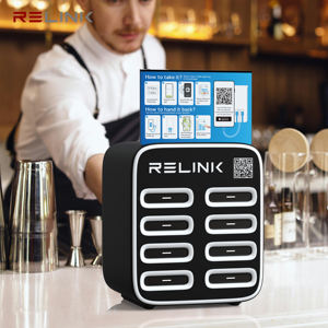Venta caliente 4G Wifi Share Power Bank Estación de alquiler 8 ranuras Power Banks Power Station para Hotel Restaurante Hospital <span class=keywords><strong>Bar</strong></span> - Product Image 2