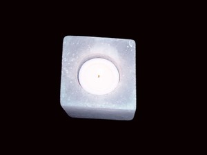 เทียนชาคริสตัลสีขาวหิมาลัยปากีสถานเชิงเทียนทรงธรรมชาติ1กก. - Product Image 6