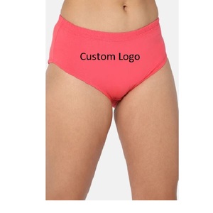 กางเกงชั้นในผ้าสแปนเด็กซ์ไร้รอยต่อสำหรับผู้หญิงกางเกงชั้นในบิกินี่ผ้าไหมระบายอากาศได้ดีย้อมสีล้วนแบบถัก - Product Image 1