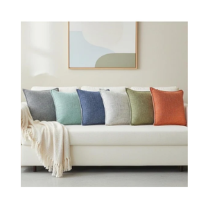 Cojín Ikat de Lujo de 20x20 Pulgadas, 100% Algodón, Bordado con Colores a Base de Plantas, para Suministro al por Mayor y Logotipo Personalizado, Envío Rápido - Product Image 2