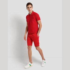 Ensemble polo et short d'été en nylon et polyester pour hommes, deux pièces imprimées style High Street - Product Image 4