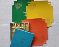 Boîtes à chocolat de luxe personnalisées avec logo en relief, emballage cadeau en forme de livre à fermeture magnétique, auto-assemblables, pour chocolats