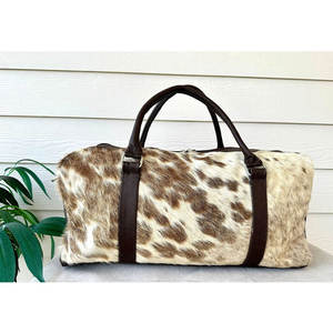 Best Manufacturing Travel Use Leather Cowhide Duffle <b>Bag</b> Durable Material Leather Cowhide Duffle <b>Bag</b> <b>For</b> <b>Sale</b> - Product Image 4