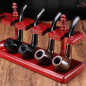 Tuyau en bois naturel de haute qualité avec raccords de tuyauterie détachables Fabricant de tuyaux de tabac portable Vente en gros - Product Image 1