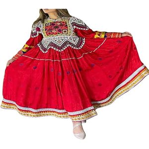 2025 Nueva última llegada Vestido tradicional afgano de color rosa hecho a mano en MOQ bajo Lo mejor para bodas y fiestas - Product Image 5