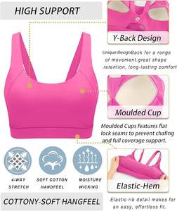 Top Deportivo Corto de Gimnasio Personalizado al por Mayor, de la Mejor Calidad, Espalda Abierta, Sujetador Deportivo de Alto Impacto para Yoga, Correr, para Mujeres, Fitness - Product Image 6