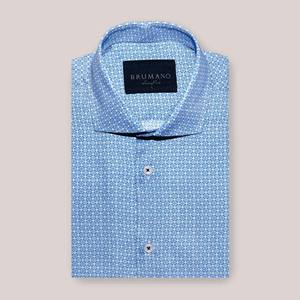 เสื้อทำงานผู้ชายสีทึบเสื้อเชิ้ตลำลองแขนยาวไซส์ใหญ่ - Product Image 2