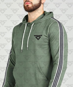 Nouveau Design Slimfit Hommes Femmes Jogging Ensembles Épais Coton Polaire À Capuche Survêtements Rayures Style Pantalon Taille XL Gym - Product Image 3