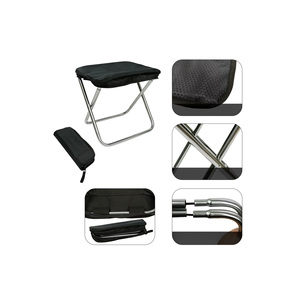 Silla/taburete de camping de 2 piezas con reposabrazos, fácil de transportar, plegable, diseño que ahorra espacio para guardar en la bolsa - Product Image 3
