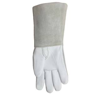 Gants de barbecue et de soudage de haute qualité fournis en usine résistants à la chaleur et au feu à bas prix en cuir - Product Image 3