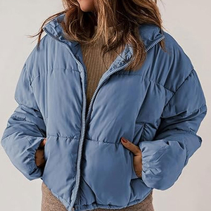 Low MOQ Custom <b>Women</b> Bubble <b>Puffer</b> <b>Jacket</b> Warm Winter Outerwear OEM Service Breathable Nylon Polyester <b>Women</b> <b>Puffer</b> <b>Jacket</b> - Product Image 3
