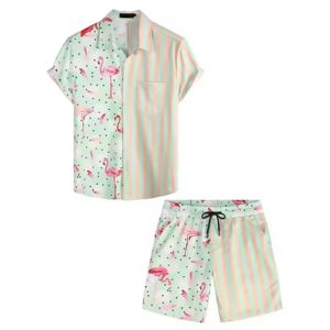 2025 Best Selling High Quality Custom Logo Embroidery Printing Two Piece Set Wholesale Price acid Wash Sweat Shorts <b>Men</b> Set - Product Image 5