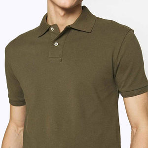 Estilo informal para hombre para camisetas de polo de secado rápido con patrón sólido Precio al por mayor hecho a medida - Product Image 5