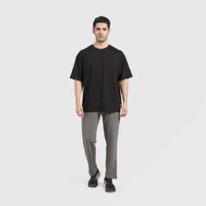 Charcoal 100% Cotton Linen Trousers Man's XL Formal Classic Straight Pattern Garment Dyed with Colored Wash Lightweight - Product Image 4