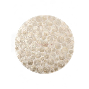 Fournisseur en gros de sets de table ronds en capiz naturel pour les marques de style de vie et le style de table à domicile en provenance du Vietnam - Product Image 1