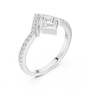 Anillo de Oro Rosa de 14K con Diamante Redondo Cultivado en Laboratorio, Regalo de Aniversario para Mujer |   Diamante Cultivado Nuevo - Product Image 6