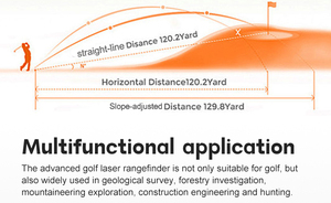 射箭狩猎激光测距仪 7X 5-2000码 LCD 坡度补偿 旗杆锁定 振动功能 可充电 CR-2 精密 - Product Image 6