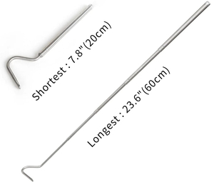 Attrape-serpent et crochet à serpent en acier inoxydable de qualité supérieure, disponible en stock, crochet pour reptile, selon la demande du client - Product Image 6