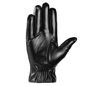Gants en simili cuir noir pour homme, mode, hiver, chauds, imperméables, fonction tactile pour écran, conduite, utilisation en extérieur - Product Image 3
