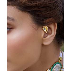 ต่างหูแฟชั่นแบบห้อย Polki Connector - Product Image 1