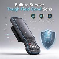 Toptech P8III Pengontrol Survei Genggam Tangguh Android Pengumpul Data Lapangan dengan Keyboard Lengkap IP68 untuk GNSS RTK