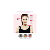 FIXME – Micro pigment semi-permanent, rouge à lèvres, sourcils, maquillage, 16 couleurs, facile à utiliser, nouvelle encre de tatouage