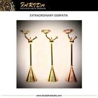 Chichas Farida Extraordinaire Sempatik 2022, ensemble de chichas miniatures en laiton égyptien laqué, design moderne élégant et luxueux, fabrication artisanale