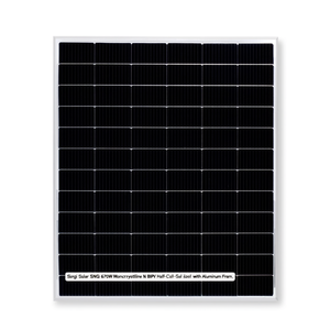 Panel Solar Monocristalino Tipo N BIPV de Media Celda SNG 600 670W de Sungi Solar con Marco de Aluminio - Product Image 2