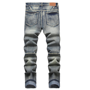2024 New Arrival Highest Quality Men's Breathable Straight Jean Pants Best Design Washed Denim for Summer - Product Image 2