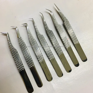 Juego de Pinzas para Pestañas Postizas Profesionales para Principiantes, Acero Inoxidable, Antimagnéticas, Aplicador de Pestañas de Precisión, Herramientas Completas - Product Image 4