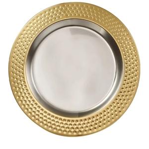 Plato de Servicio Metálico Plateado para Hostelería y Cocina, Ideal para Catering y Uso en Hoteles, Gran Venta - Product Image 1