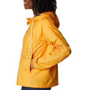 แจ็คเก็ตกันลมสำหรับผู้หญิงแจ็คเก็ตกันลมพร้อมฮู้ดสำหรับเดินทางตั้งแคมป์และวันฝนตก - Product Image 4