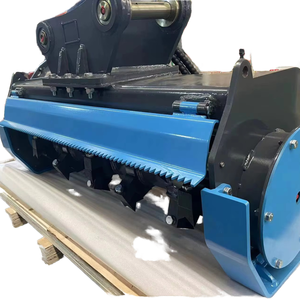 Hoogwaardige, zware mobiele bosmaaier/houtversnipperaar op rupsbanden, diesel aangedreven, voor landbouwgebruik, met hoogpresterende motor. - Product Image 1