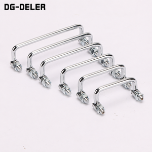 <span class=keywords><strong>Maniglia</strong></span> Pieghevole in Acciaio Inox DG-DELER LS506 per Armadietti Industriali e Cassette degli Attrezzi, Facile Installazione, Uso Ambidestro - Product Image 1