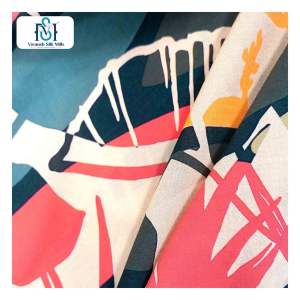 ผ้าเรยอนปั่น100% ผ้าพิมพ์ลายดอกไม้ผ้าชีฟองสำหรับเสื้อผ้าผู้หญิง - Product Image 6