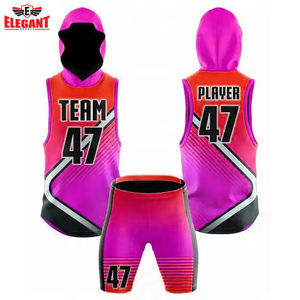 Uniforme de fútbol Deportivo 7on7, logotipo personalizado, impresión por sublimación, 100% poliéster, venta al por mayor, uniforme de fútbol americano 7v7 - Product Image 2