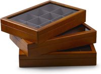 Boîte à bijoux et cosmétiques de luxe en bois de noyer avec miroir, organisateur multi-niveaux pour boucles d'oreilles et bagues, logo personnalisé, vente en gros