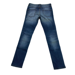 2026 Men's Denim Western Style Pants Stretch Boys Blue Washed Ripped <b>Jean</b> High <b>Waist</b> Regular Fit Baggy Selvedge Custom Men <b>Jeans</b> - Product Image 2