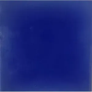 S #006กระเบื้องเซรามิกทำด้วยมือของชาวเม็กซิกันขนาด4x4นิ้วพื้นผิวด้านสีโคบอลต์สีน้ำเงินสำหรับภายในอาคารสำหรับห้องนั่งเล่น - Product Image 1