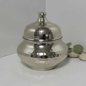 Azucarero de Cobre Forjado en Forma de Cubo, Almacenamiento Elegante para la Cocina de tu Hogar - Product Image 1