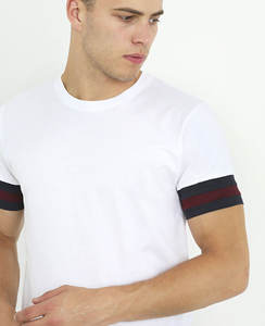 T-shirt d'été pour hommes en gros 230g coton surdimensionné blanc avec logo personnalisé t-shirt - Product Image 5
