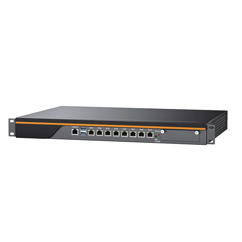 1U Rackmount LGA1151 Firewall Appliance i7 9700 i5 9400 i3 9100 E3-1245V5 8 LAN 2 4 10G SFP pfSense OPNsense Mikrotik Server