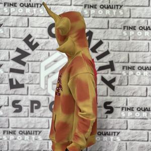 OEM personalizado 500 GSM peso pesado 100% algodón cremallera completa Sudadera con capucha Vintage desgastado bordado Sudadera con capucha de cuerno con cuernos en la cara - Product Image 5