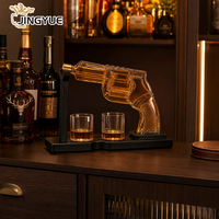 Ensemble de carafe à whisky en forme de pistolet personnalisé avec 2 verres, ensemble de bouteilles à liqueur créatives, ensemble cadeau pour bar à domicile et collectionneurs
