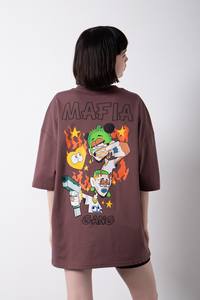 เสื้อยืดฮิปฮอปผู้หญิงสั่งทำพิเศษ คุณภาพสูง ขายส่ง ปริมาณมาก พิมพ์ลายด้านหน้าและด้านหลัง พรีเมียม ติดกระดุม ผ้าฝ้าย 100% สไตล์ลำลอง 180-280 GSM - Product Image 6