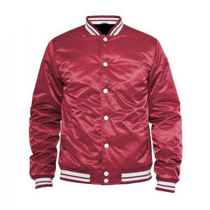 Nouvelles vestes universitaires en satin à manches longues veste brodée pour hommes Letterman Streetwear veste universitaire de baseball personnalisée pour hommes - Product Image 2